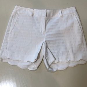 J.McLaughlin Stripe Scallop Shorts NWT